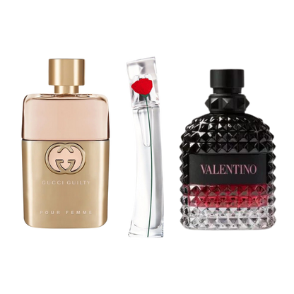 3 Parfums Gucci Guilty, Valentino Intense, Flower By Kenzo (Eau Parfum) 100ml