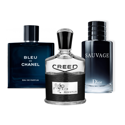 3 Parfums Creed Aventus, Bleu de Chanel, Dior SAUVAGE (Eau Parfum) 100ml