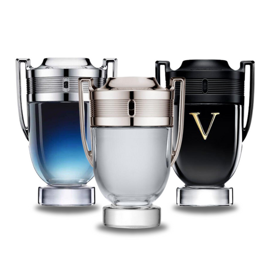 3 Parfums Paco Rabanne INVICTUS LEGEND, Paco Rabanne INVICTUS et Paco Rabanne INVICTUS VICTORY 100ml