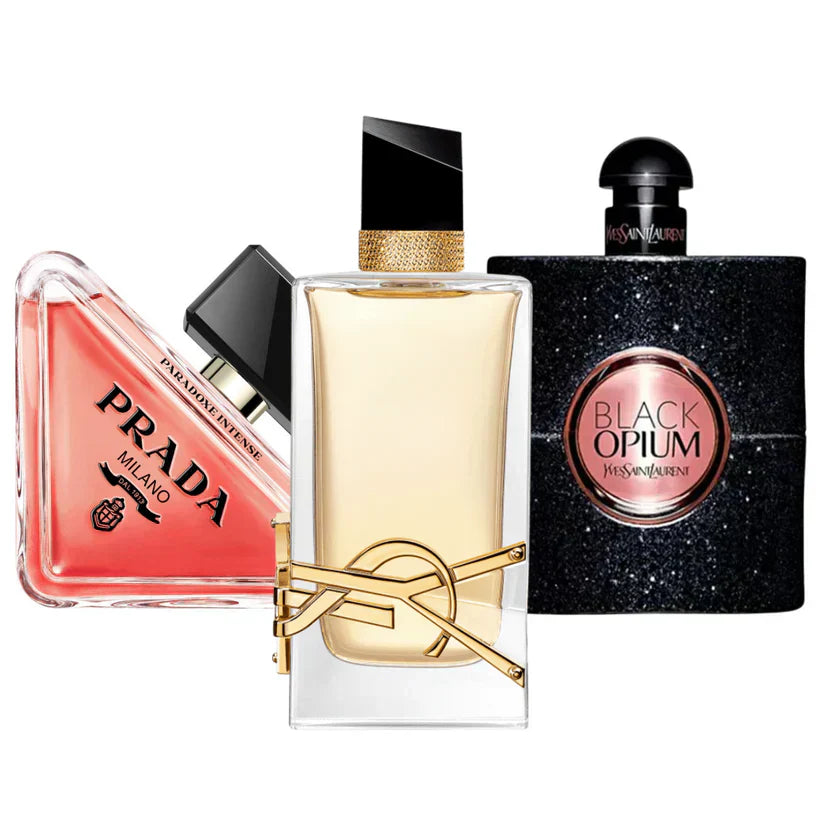 3 Parfums Prada Paradoxe, Black Opium Yves Saint Laurent, Libre (Eau de Parfum) 100ml